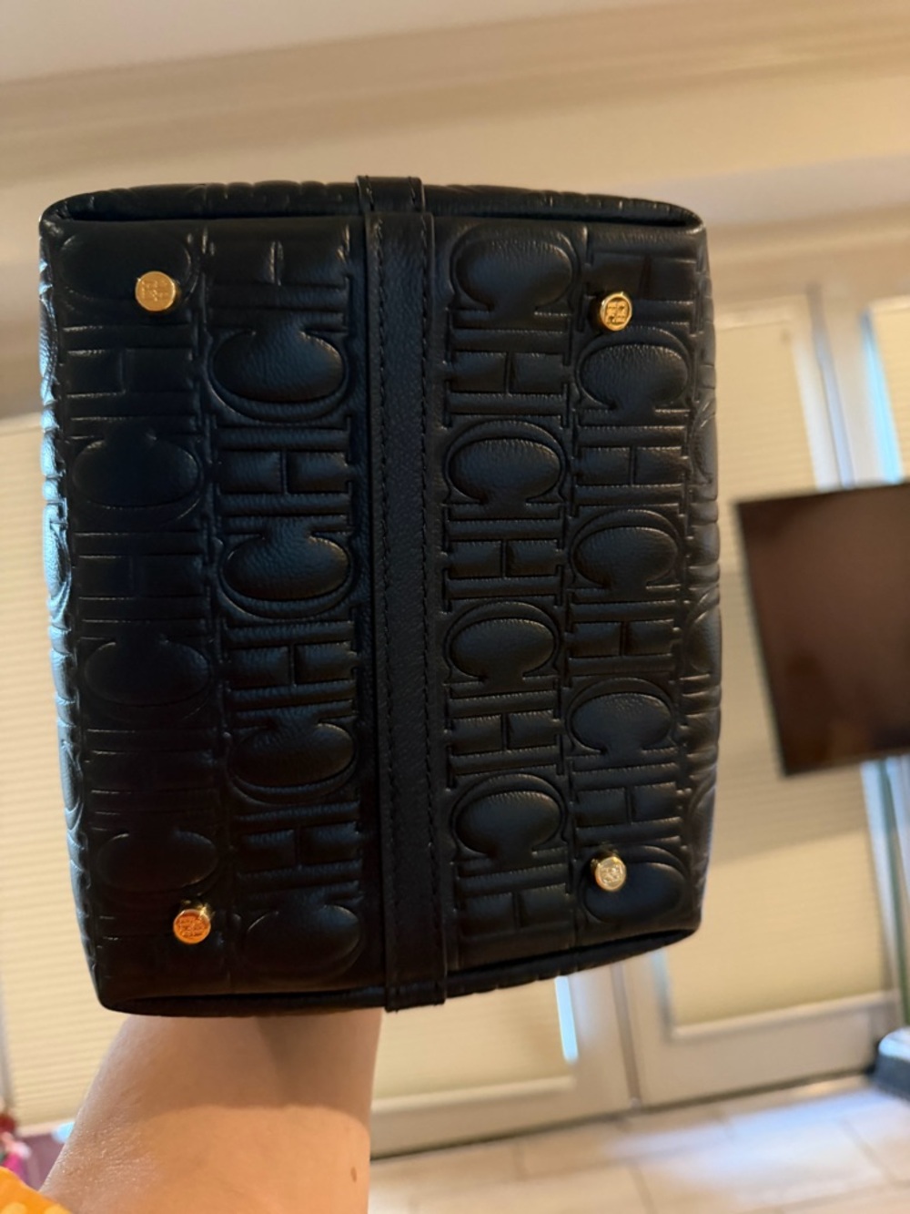NWT Carolina Herrera MATRYOSHKA LOCKED XS | SMALL HANDBAG Black - Picture 10 of 16